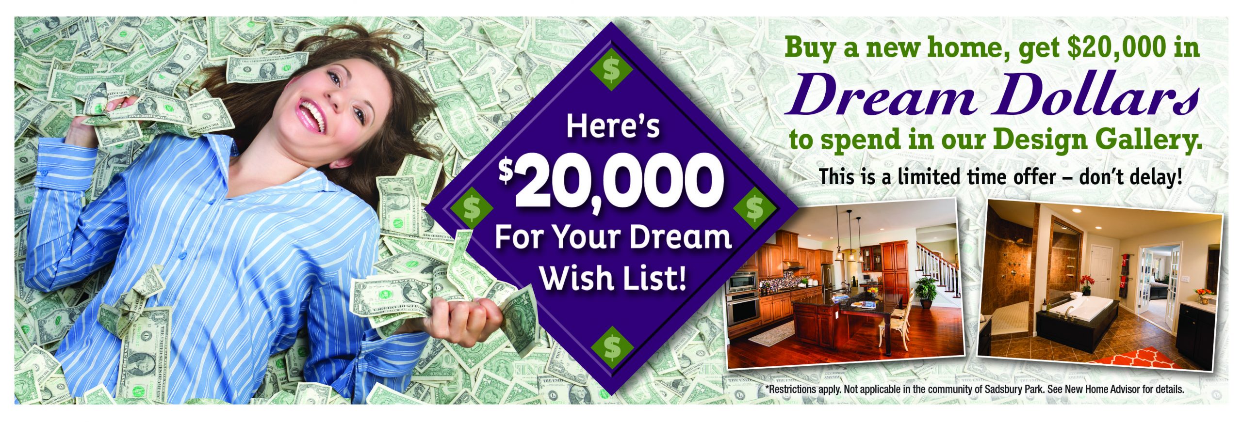 $20,000 Dream Dollar Flash Ad