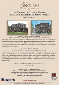 Enclave at Long Island final homes