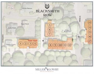 Blacksmith Row New Roswell Townhomes Site Map