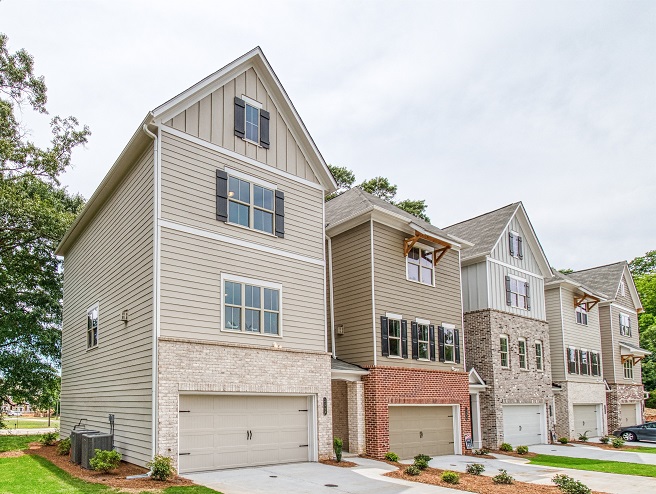 Exterior of townhome