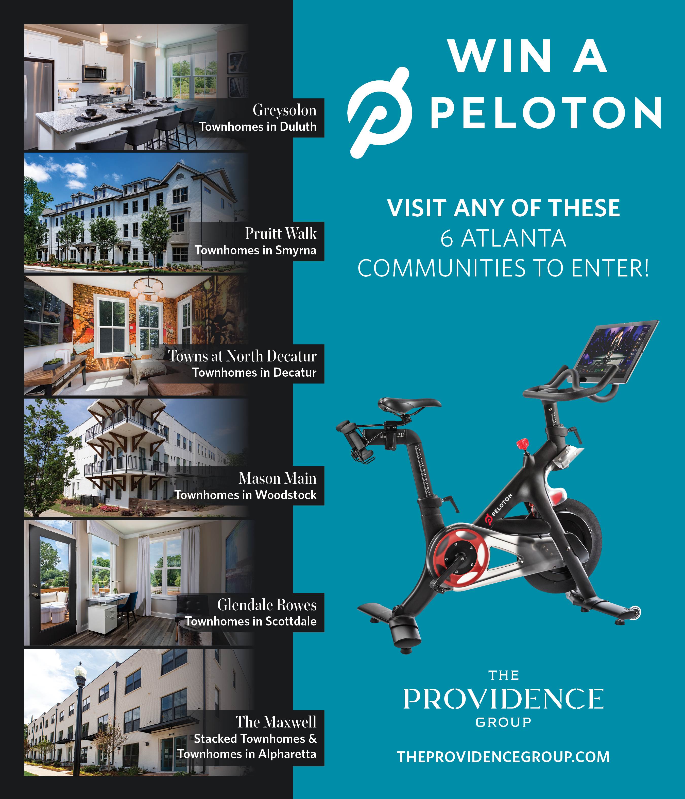 Providence Group Announces Peloton Giveaway at Select Communities
