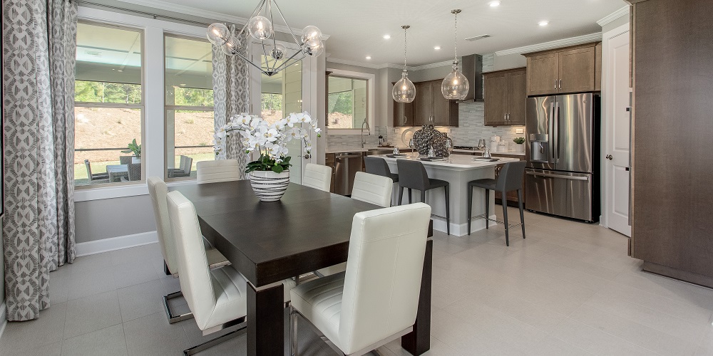 Cresswind Georgia Dogwood Model Kitchen Dining Area