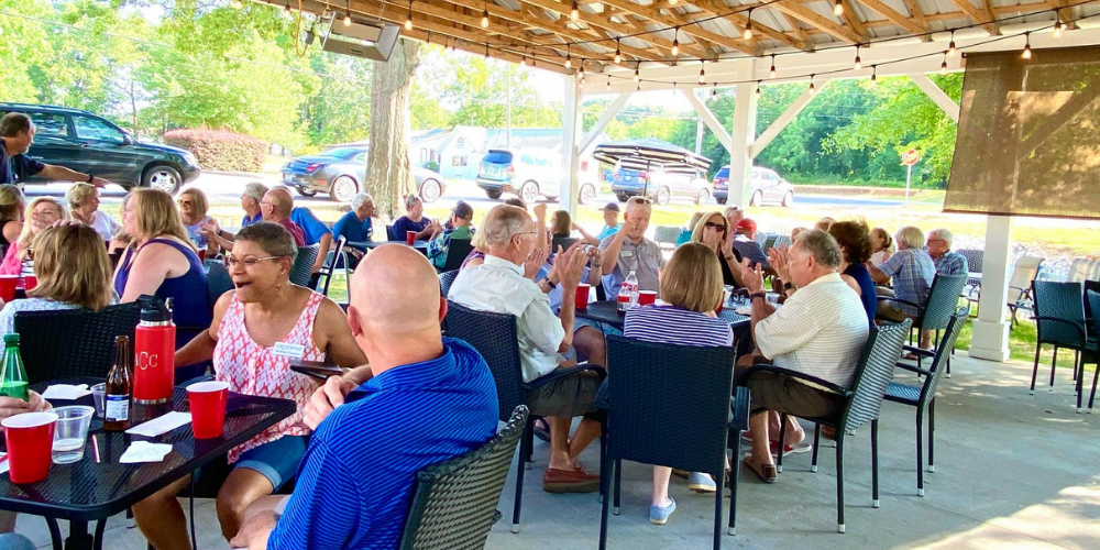 Cresswind Georgia at Twin Lakes Residents Enjoying Community Activities - Outdoor Trivia