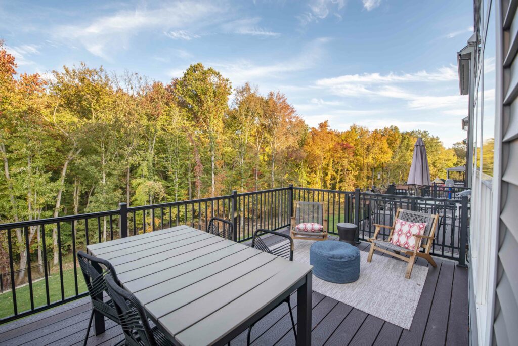 Miller & Smith is pleased to announce that the Retreat at Westfields includes beautiful backyards with views of mature trees.