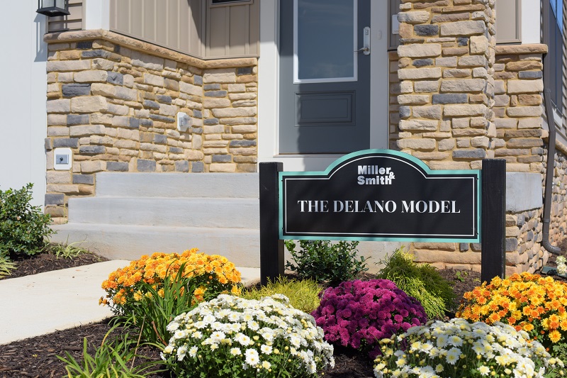 Delano Model Home Exterior and sign